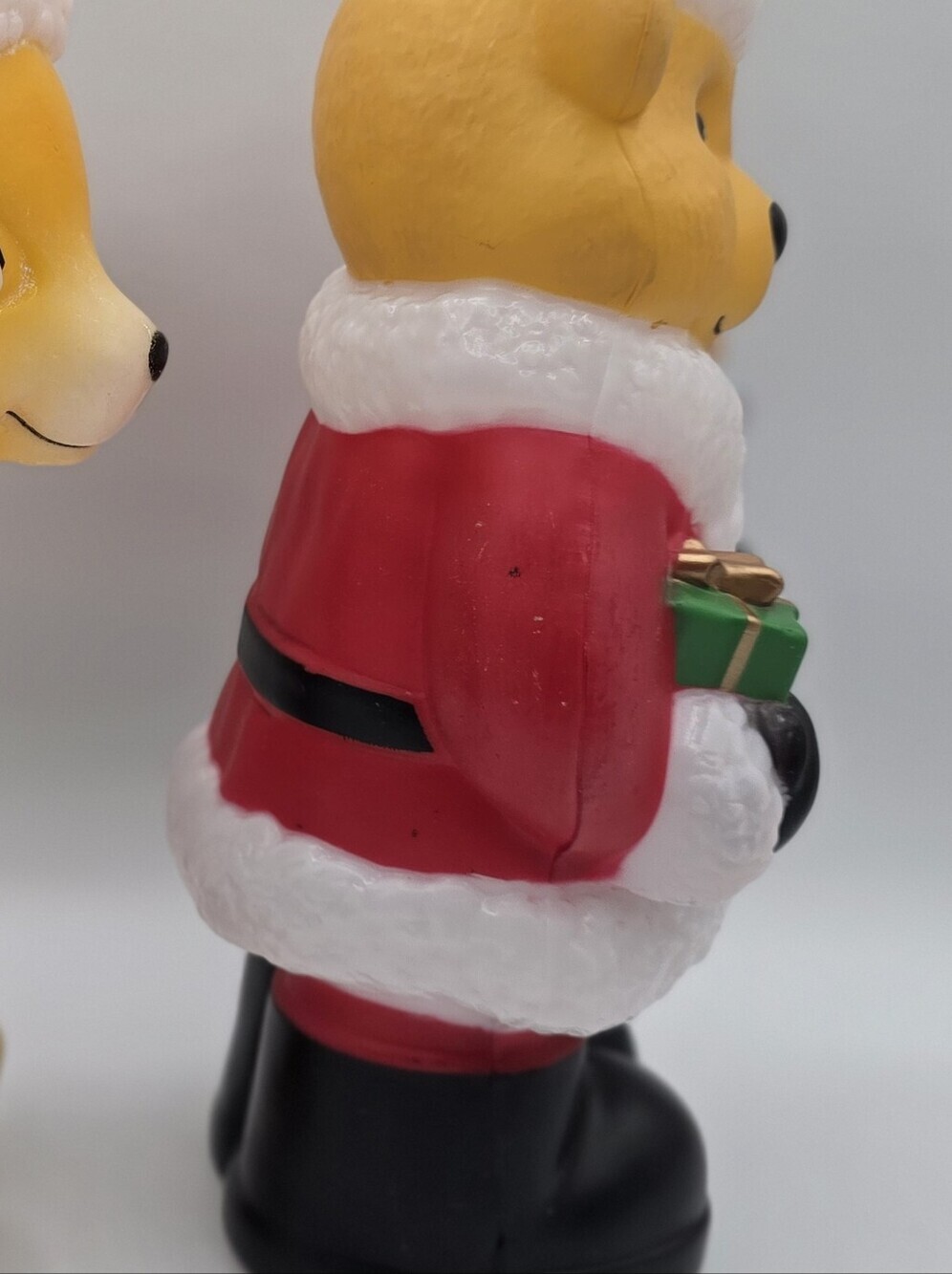 Santa Bear 11" Blow Mold Christmas Decor Tabletop Light Up Holiday Decorations - Picture 7 of 9